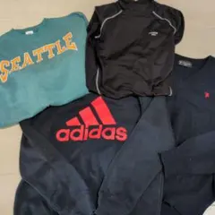 秋冬使える男の子トップス 4点セット adidas他 140cm