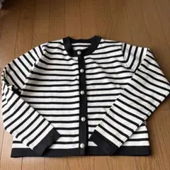 GRLパールボタン付きカーディガン Fサイズ　ショート丈