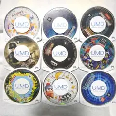 【動作OK/外観訳ありジャンク扱い】PSP ソフト9本セット