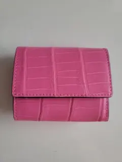 クロコダイル ピンク三つ折り財布 Amazon | ［world closet］クロコダイル ミニ財布 三つ折り財布