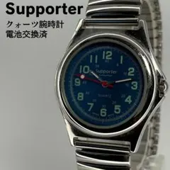 美品 Supporter 平成レトロ 90s クォーツ腕時計 電池交換済