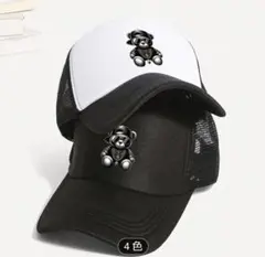 メッシュキャップ 男女兼用 ストリート系 ヒップホップ系 ブラック