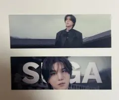 BTS ユンギ　SUGA フィルムブックマーク　2枚セット