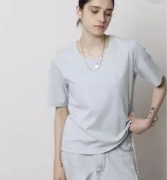 CADUNE カデュネ ノベルティ オリジナル刺繍Tシャツ ライトブルーのサムネイル