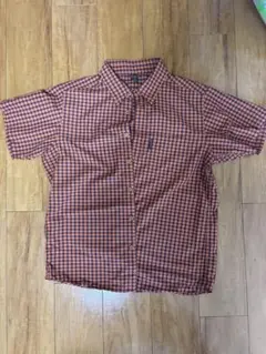 mont-bell 半袖チェックシャツ オレンジ×ネイビー M-Rのサムネイル