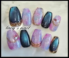 みるく♡様専用☆ニュアンスミラー偏光マグネット　ジェルネイルチップ