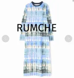 【新品✨タグ付】RUMCHE ラムシェ 別注cut dress スウェット 総柄のサムネイル