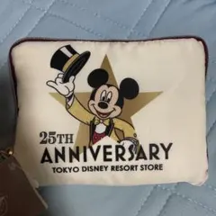 ディズニーストア　東京ディズニーリゾート店　ポケッタブルトートバッグ　25周年