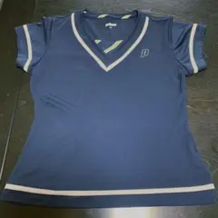 テニスウェア　レディースLサイズ　濃紺色