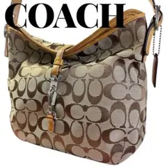 COACH コーチ シグネチャー キャンバス ワンショルダーバッグ クリップ
