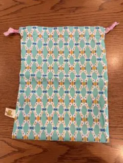 fafa 巾着　小　ミントラビット　新品未使用