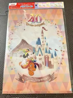 東京ディズニーリゾート40周年記念　キリン　A4クリアファイル6枚セット