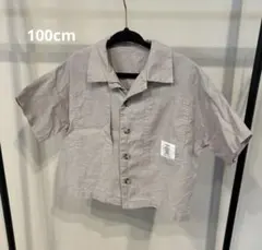 【タイニーマノン】グレー 半袖シャツ サイズ109