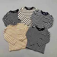 ★H&M★ストライプ長袖カットソー★5枚セット★110cm★4-6Y★
