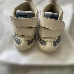 ASICS ベビーシューズ 星柄 ホワイト/ブルー　12.5センチ