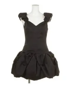 リリーブラウン　ソリッドバルーン　ドレス