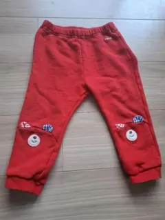 ミキハウスホットビスケッツ　膝に赤いクマパンツ