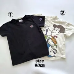 しまむら　Champion トイストーリー　半袖　Tシャツ 2枚セット 90cmのサムネイル