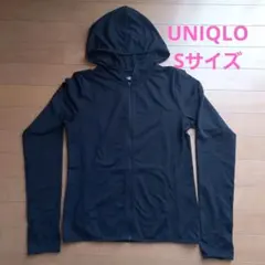 UNIQLO 「エアリズムUVカットメッシュパーカー」ブラック　Sサイズ