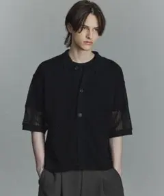 PUBLIC TOKYO ショートスリーブメッシュシアーポロシャツのサムネイル
