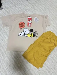 新品タグ付きキッズTシャツとショーツ110cmセット。