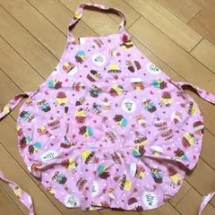 子供用エプロン 120〜130cm スイーツ柄