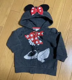 H&M ミニーちゃんなりきりパーカー　6-9M