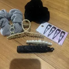 ヘアアクセサリーセット シュシュとクリップ