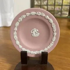 英国 ウェッジウッド ジャスパーピンクミニチュア プレート 1枚