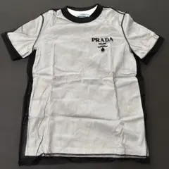 プラダ 半袖Tシャツ サイズM レディース - PRADA（プラダ） 半袖 Tシャツ レディース トライアングル刺繍 クルー