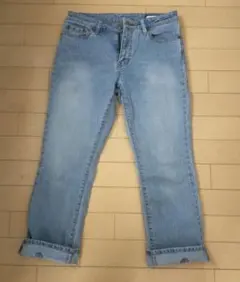ライトブルー ストレートデニムパンツMサイズ（股下62センチ）