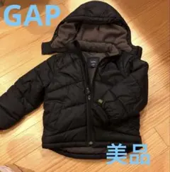 ★美品★ GAP ダウンコート　ブラック　ボア　ギャップ　フリース