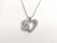 新品級 Swarovski スネーク ハート ネックレス スワロフスキー 91 
