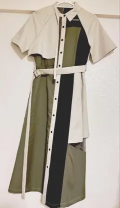 UNITED TOKYO シアーコンビブロッキングシャツワンピース 2023年