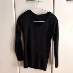 ブラック 長袖 Tシャツ M