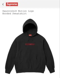 黒S Supreme Swarovski Motion Logo Hooded Supreme x Swarovski