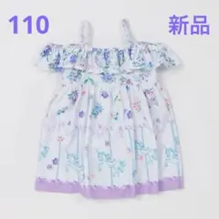アナスイミニ ベルフラワー柄ワンピース 130 - メルカリ
