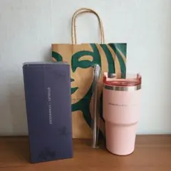 海外限定 スターバックス タンブラー ステンレス ストロー ピンク