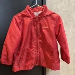 Miki House フード付きレッドジャケット 100