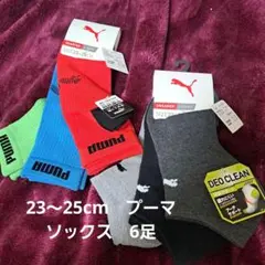 PUMA プーマ ソックス くつ下 6足 男の子 23～25cm スニーカー