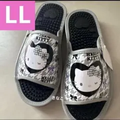 新品　モノクロ　千鳥柄　ハローキティ　サンダル　スリッパ　健康サンダルのサムネイル
