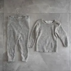 ADORABLES グレー ニット セットアップ H&M 70 6-9M