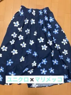 UNIQLO Marimekko プリント フレアスカート S