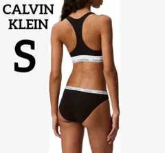 Calvin Klein❕Underwear ロゴ ブラジャー ショーツ 黒 S