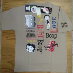 新品タグ付き　ベージュ　ベティちゃん　USAコットン　ワイドTシャツ　Mサイズ