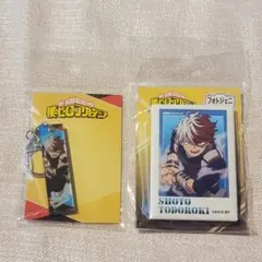 僕のヒーローアカデミア　轟焦凍　フォトジェニ缶バッジ　スティックキーホルダー