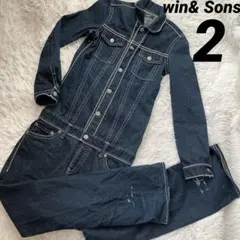 win& Sons デニムオーバーオール type-akitaniサイズ2 M