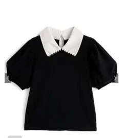 タグ付き新品未使用。GRL⭐︎パール襟配色テレコトップス[sf1148]