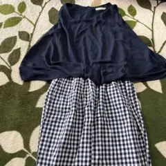 LUCAサロペットギンガムチェック