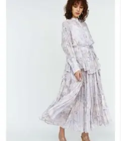 SNIDEL シアーボリュームティアードスカート セットアップ